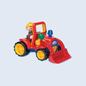 Adaptiertes Spielzeug Bagger